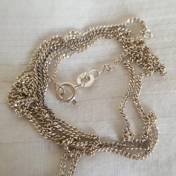 Sterling Silver Serenity Prayer Hands Necklace - Picture 5 of 6